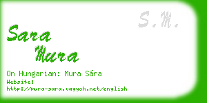 sara mura business card